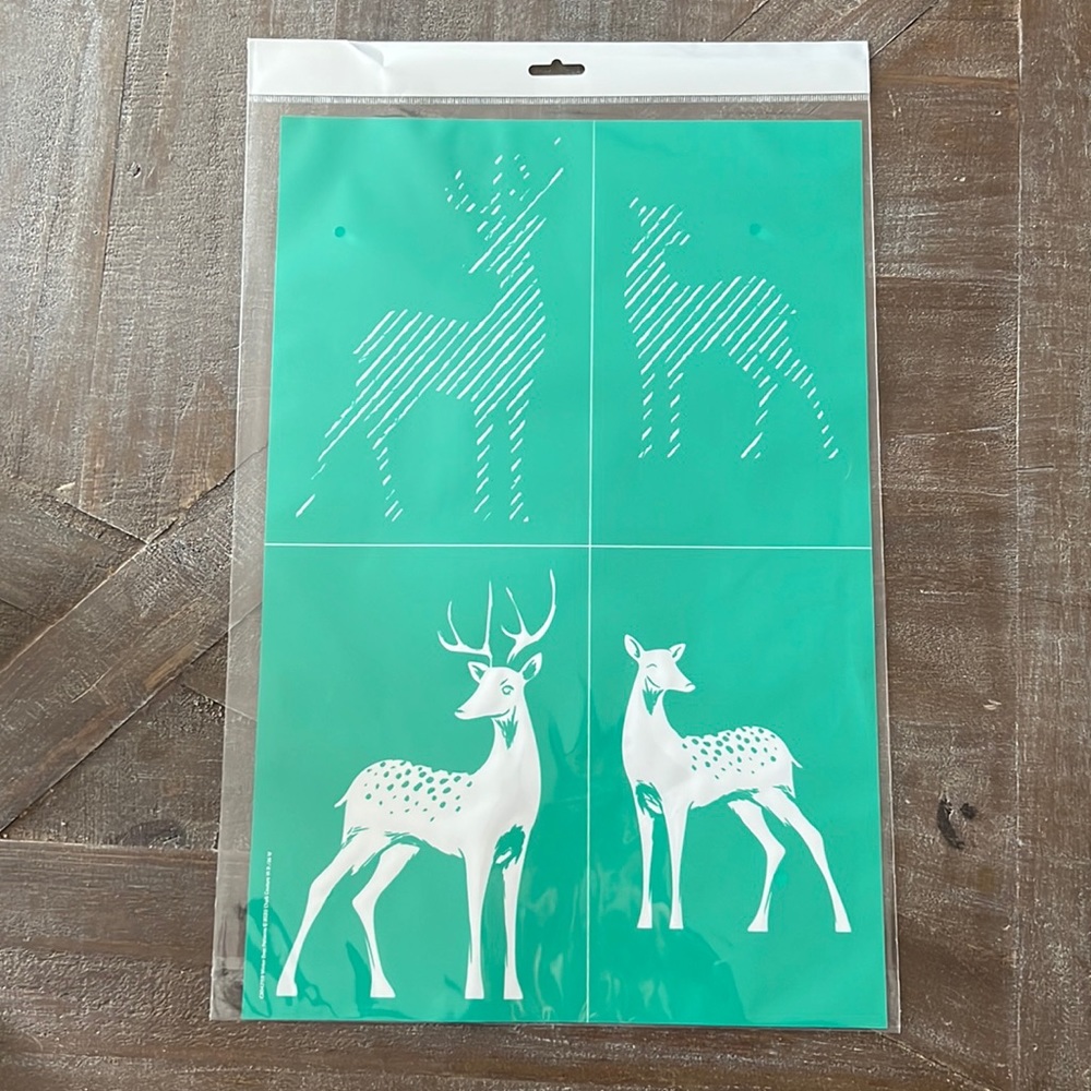 Deer Cutout Chalk Couture Transfer